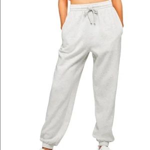 Light grey cotton to slim Sweats